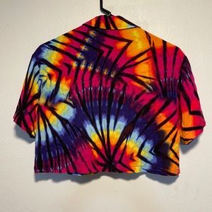 Tie Dye Crop-Top Shirt — Forever 21